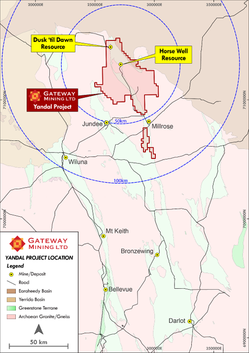 Yandal Gold Project Map
